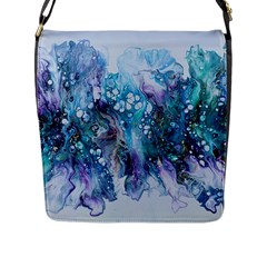 Sea Anemone  Flap Closure Messenger Bag (l) by CKArtCreations