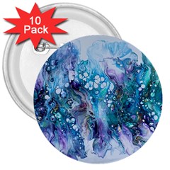 Sea Anemone  3  Buttons (10 Pack)  by CKArtCreations