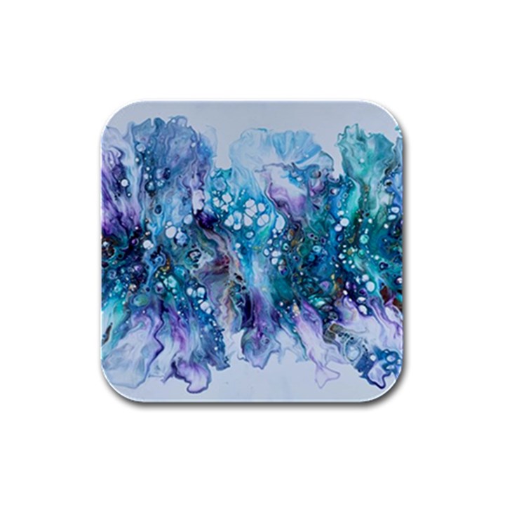 Sea anemone  Rubber Square Coaster (4 pack) 