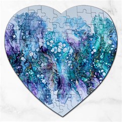 Sea Anemone  Jigsaw Puzzle (heart) by CKArtCreations