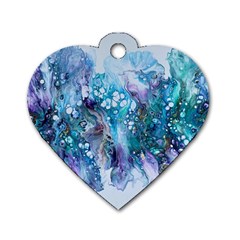 Sea Anemone  Dog Tag Heart (one Side)