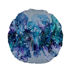 Sea Anemone  Standard 15  Premium Flano Round Cushions