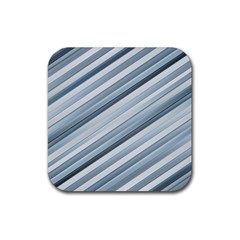 Modern Stripes Print Rubber Coaster (square) 