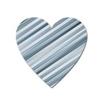 Modern Stripes Print Heart Magnet Front