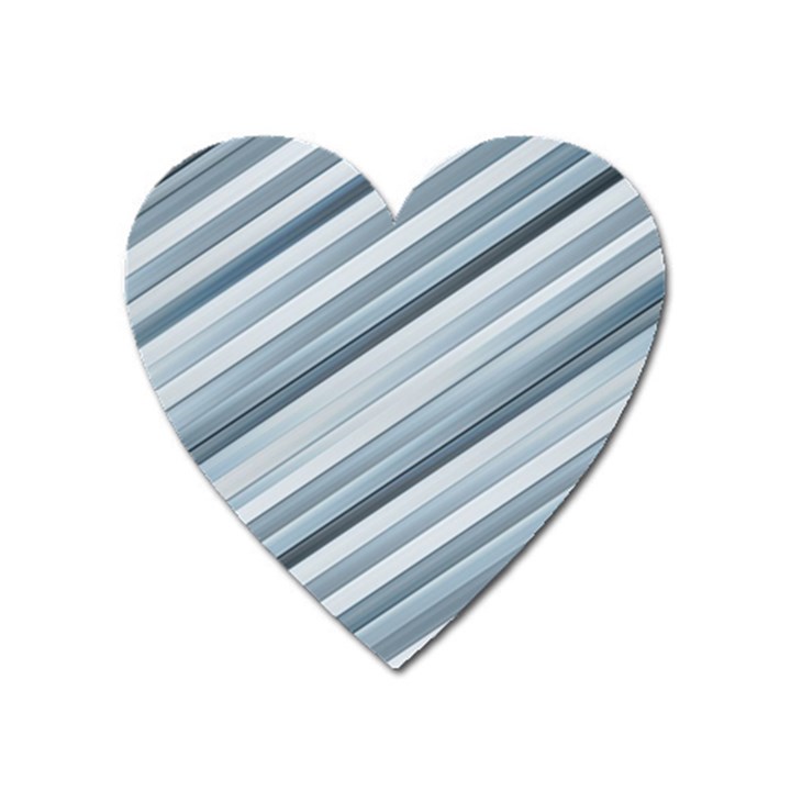 Modern Stripes Print Heart Magnet