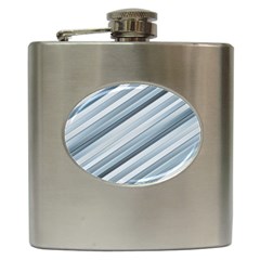 Modern Stripes Print Hip Flask (6 Oz) by dflcprintsclothing