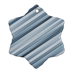 Modern Stripes Print Ornament (snowflake)