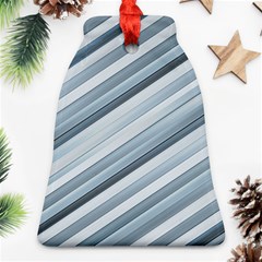 Modern Stripes Print Bell Ornament (two Sides)