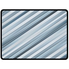 Modern Stripes Print Double Sided Fleece Blanket (large)  by dflcprintsclothing