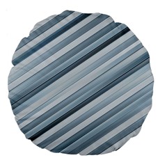 Modern Stripes Print Large 18  Premium Flano Round Cushions