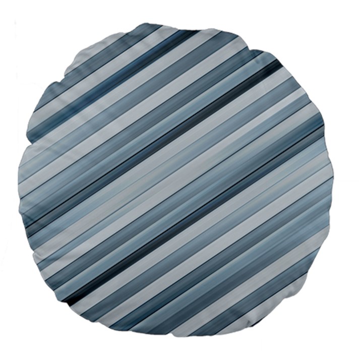 Modern Stripes Print Large 18  Premium Flano Round Cushions