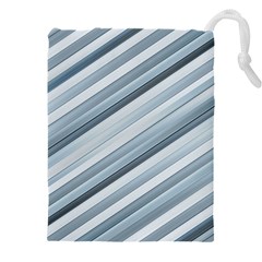 Modern Stripes Print Drawstring Pouch (5xl) by dflcprintsclothing