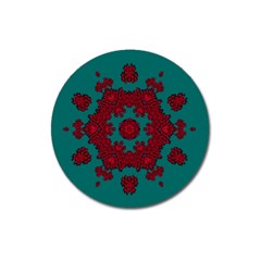 Cherry-blossom Mandala Of Sakura Branches Magnet 3  (round) by pepitasart