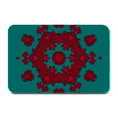 Cherry-blossom Mandala Of Sakura Branches Plate Mats by pepitasart