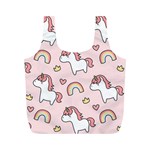 Cute-unicorn-rainbow-seamless-pattern-background Full Print Recycle Bag (M) Back