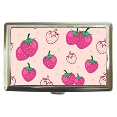 Seamless-strawberry-fruit-pattern-background Cigarette Money Case by Vaneshart