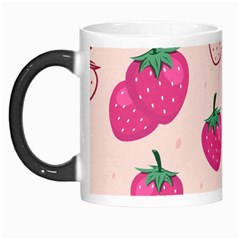 Seamless-strawberry-fruit-pattern-background Morph Mugs by Vaneshart