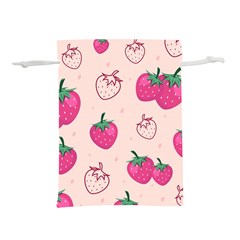 Seamless-strawberry-fruit-pattern-background Lightweight Drawstring Pouch (s) by Vaneshart