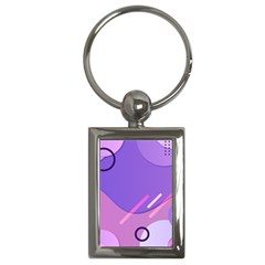 Colorful-abstract-wallpaper-theme Key Chain (rectangle)