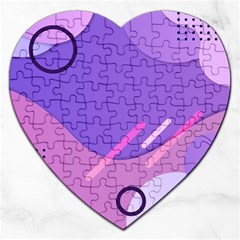 Colorful-abstract-wallpaper-theme Jigsaw Puzzle (heart) by Vaneshart