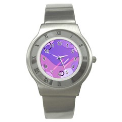 Colorful-abstract-wallpaper-theme Stainless Steel Watch by Vaneshart