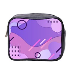 Colorful-abstract-wallpaper-theme Mini Toiletries Bag (two Sides)