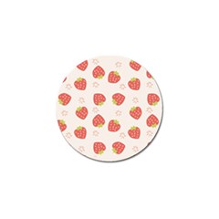 Strawberries-pattern-design Golf Ball Marker by Vaneshart