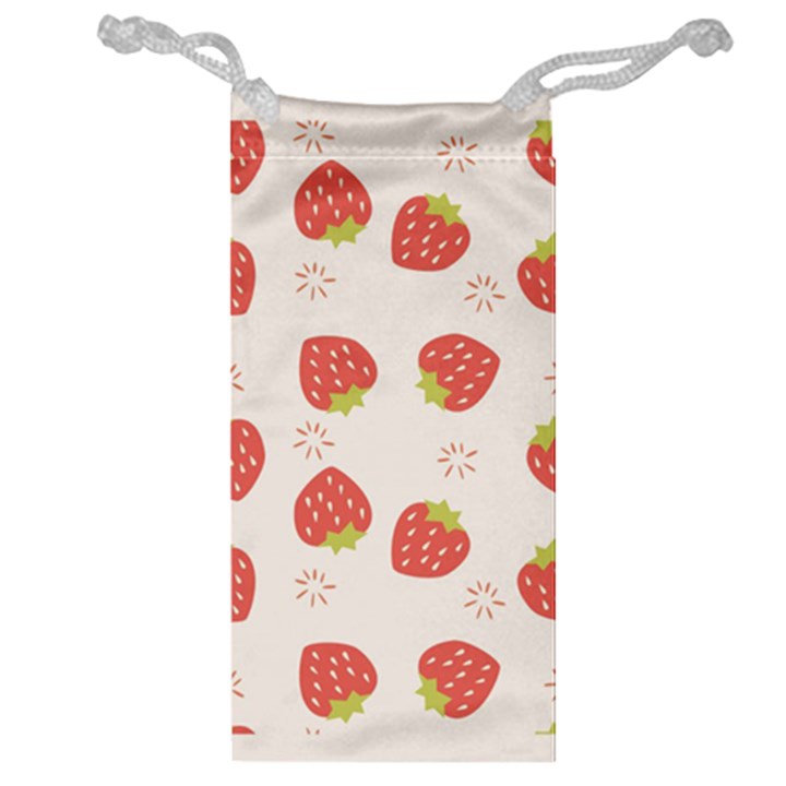 Strawberries-pattern-design Jewelry Bag