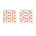 Strawberries-pattern-design Cufflinks (Square) Front(Pair)