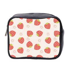 Strawberries-pattern-design Mini Toiletries Bag (two Sides)