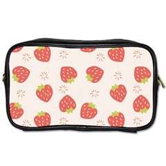 Strawberries-pattern-design Toiletries Bag (two Sides) by Vaneshart