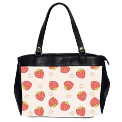 Strawberries-pattern-design Oversize Office Handbag (2 Sides) by Vaneshart