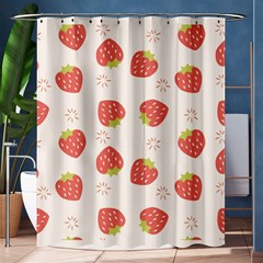 Strawberries-pattern-design Shower Curtain 60  X 72  (medium)  by Vaneshart