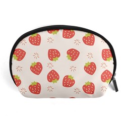 Strawberries-pattern-design Accessory Pouch (large) by Vaneshart