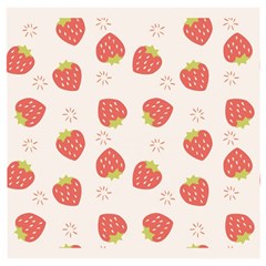 Strawberries-pattern-design Wooden Puzzle Square by Vaneshart