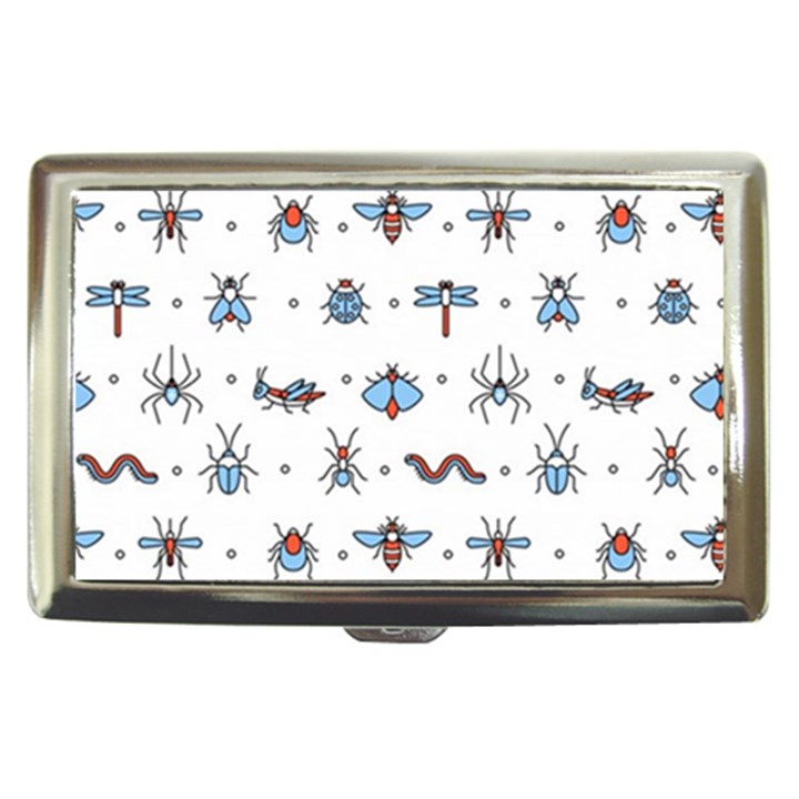 Insects-icons-square-seamless-pattern Cigarette Money Case