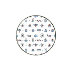 Insects-icons-square-seamless-pattern Hat Clip Ball Marker (4 Pack) by Vaneshart