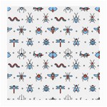 Insects-icons-square-seamless-pattern Medium Glasses Cloth (2 Sides) Front