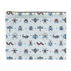 Insects-icons-square-seamless-pattern Cosmetic Bag (xl)