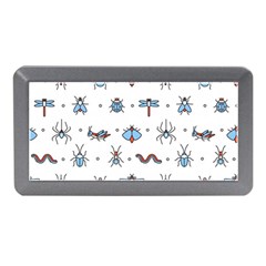 Insects-icons-square-seamless-pattern Memory Card Reader (mini) by Vaneshart