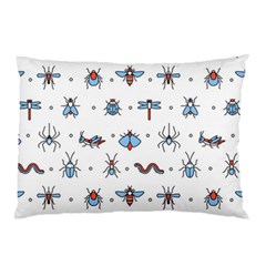 Insects-icons-square-seamless-pattern Pillow Case (two Sides) by Vaneshart