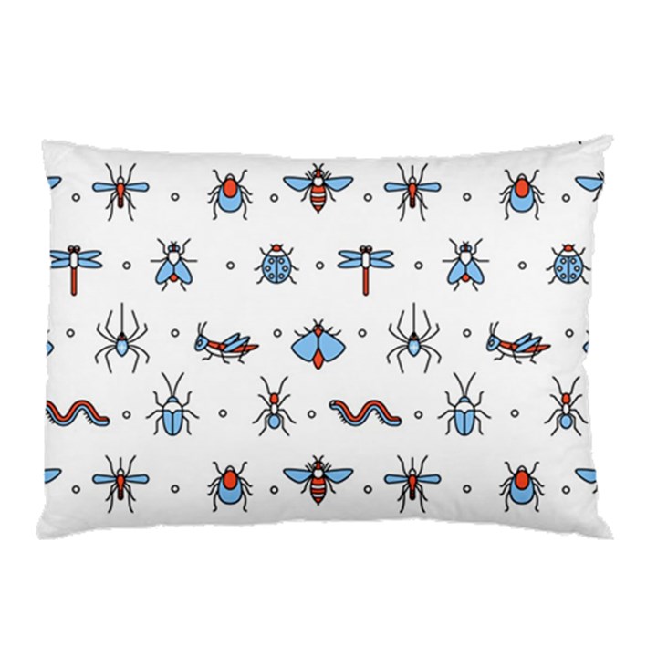 Insects-icons-square-seamless-pattern Pillow Case (Two Sides)