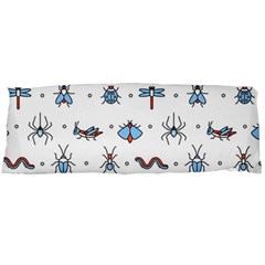 Insects-icons-square-seamless-pattern Body Pillow Case (dakimakura) by Vaneshart