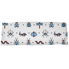 Insects-icons-square-seamless-pattern Body Pillow Case Dakimakura (two Sides) by Vaneshart