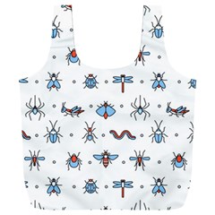 Insects-icons-square-seamless-pattern Full Print Recycle Bag (xxxl) by Vaneshart