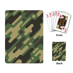 Camouflage-pattern-background Playing Cards Single Design (rectangle) by Vaneshart