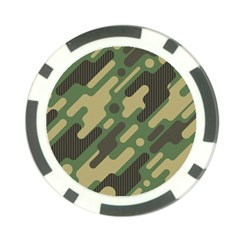 Camouflage-pattern-background Poker Chip Card Guard by Vaneshart