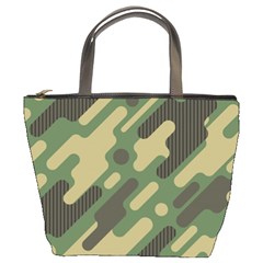 Camouflage-pattern-background Bucket Bag by Vaneshart