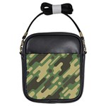 Camouflage-pattern-background Girls Sling Bag Front