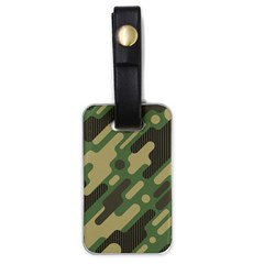 Camouflage-pattern-background Luggage Tag (one Side) by Vaneshart